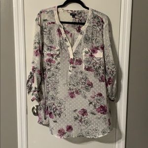Torrid floral Harper shirt